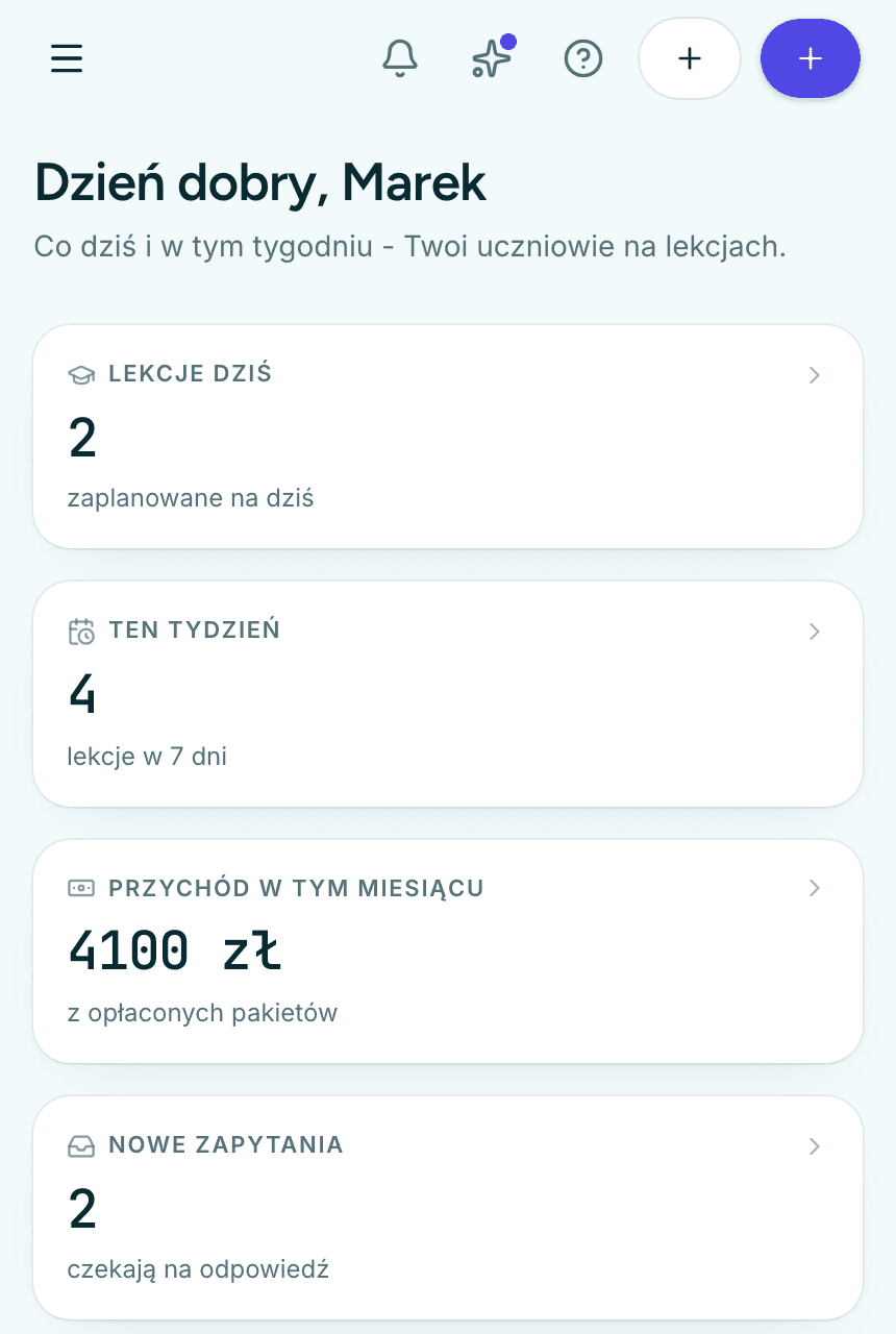 Pulpit Nurtwise dla korepetytora