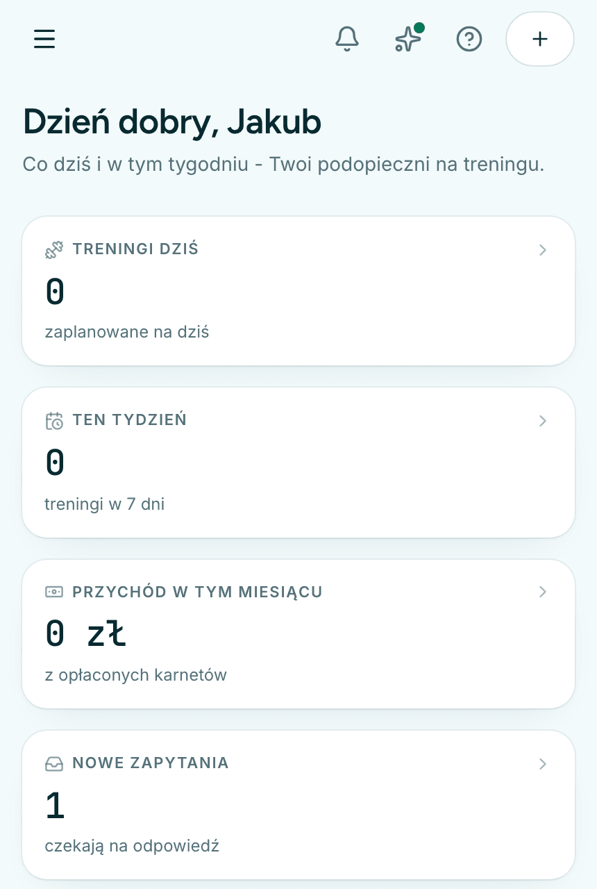 Pulpit Nurtwise dla trenera personalnego