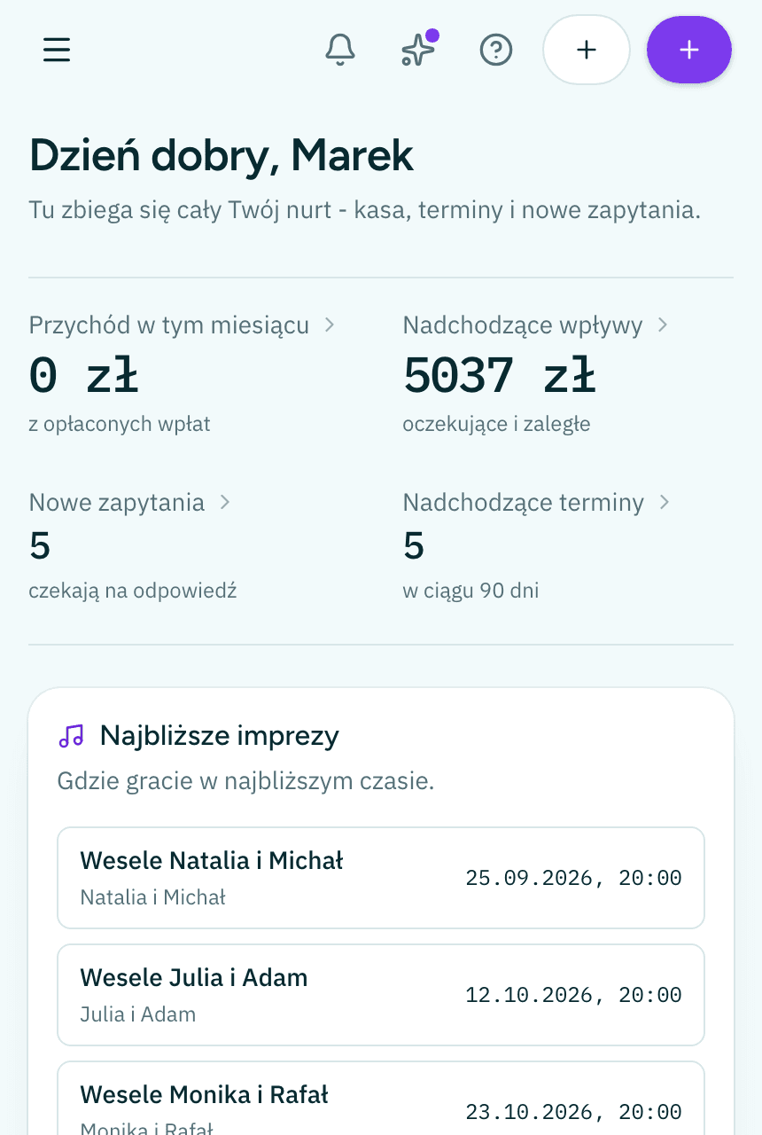 Pulpit Nurtwise dla DJ-a i zespołu weselnego