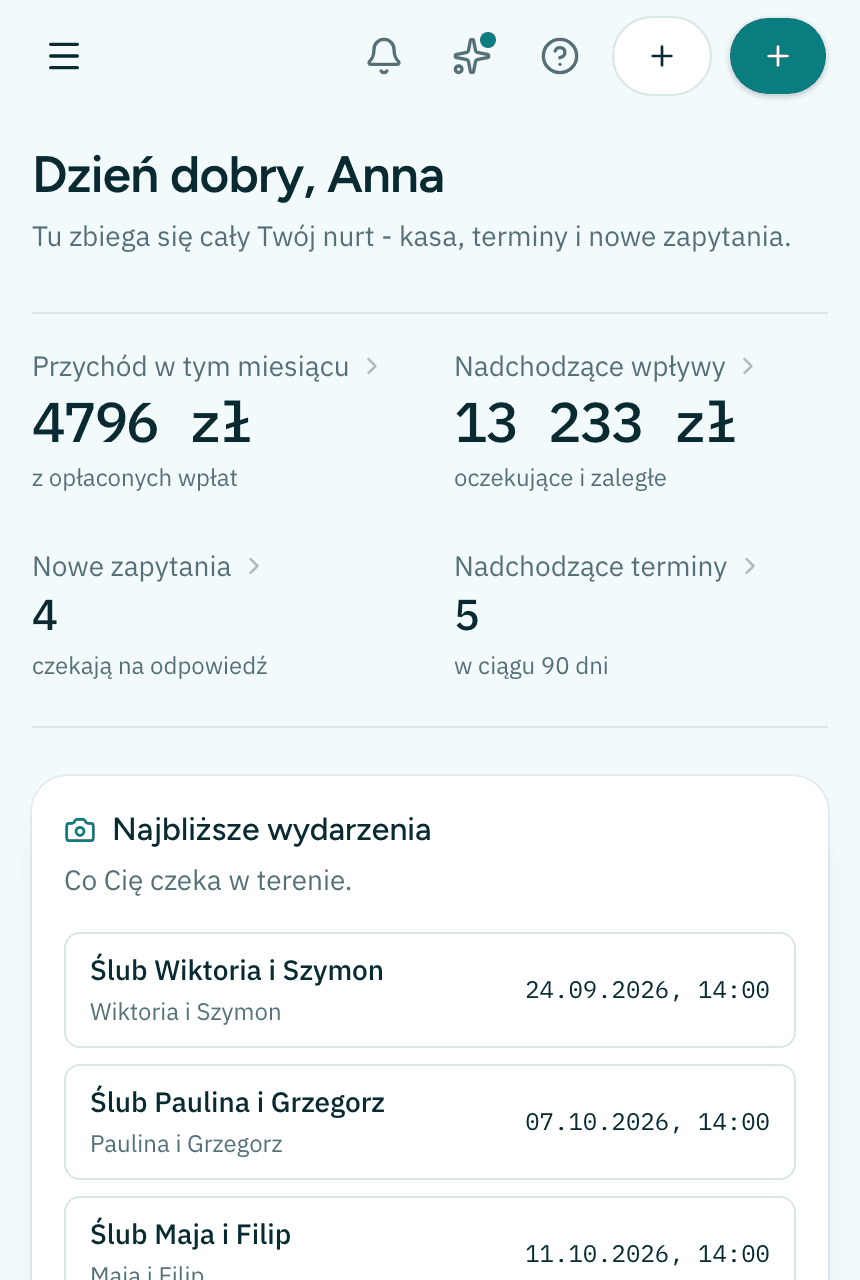 Pulpit Nurtwise - zapytania, terminy i pieniądze w jednym miejscu